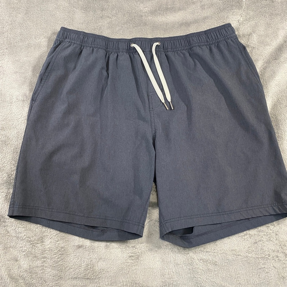 Fair Harbor Swim Shorts Men XXL Slate Blue The Anchor BreezeKnit Liner 8" Inseam